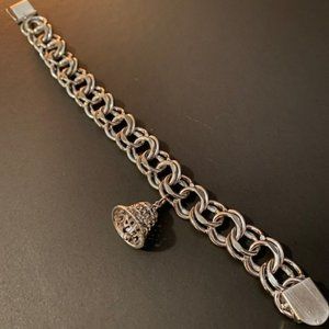 Vintage Sterling Silver Charm Bracelet